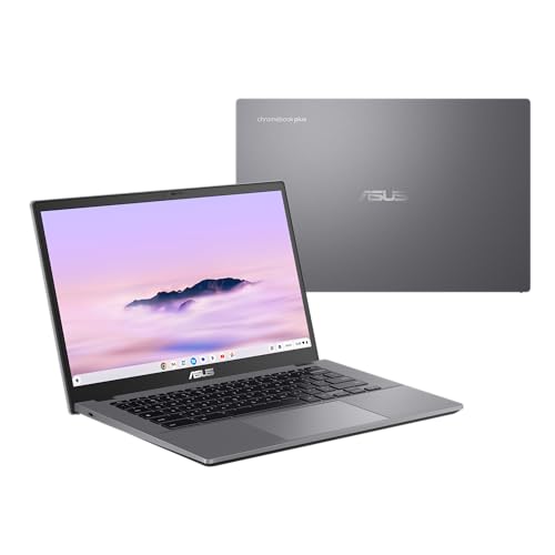 ASUS Chromebook Plus avec Google AI CX3402CBA-PQ0104-14 Full HD Laptop (Intel Core i3, 8GB RAM, 128GB UFS, ChromeOS) - AZERTY FR Keyboard