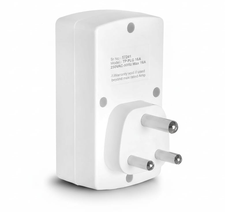 Image of LEYDEN TP-CLK 16A 220V AC Digital Real Time Clock Timer Plug Socket |Automatic ON Off Plug with 10 Programs Per Day | Heavy Duty Timer for Light, Water Pump, Motor, AC, Geyser (1)