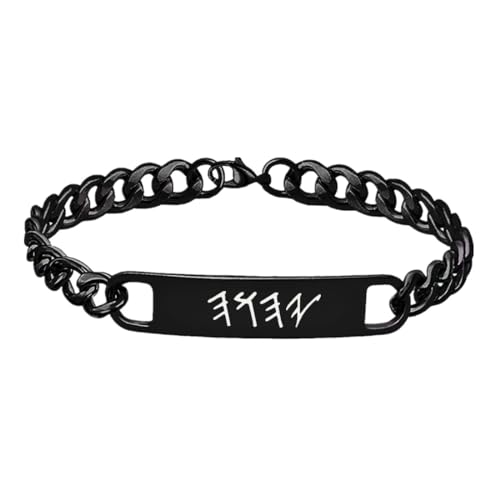 Israelite Yahweh Jewelry - Minimalist Jewish Name of Lord YHWH Stainless Steel Bracelet - Paleo Hebrew God Jehovah Blessing Bangle for Him Her