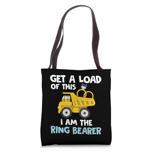 Bolso tote divertido para portador de anillos en bodas, camisetas de camiones, regalos para niños y hombres miniatura 1