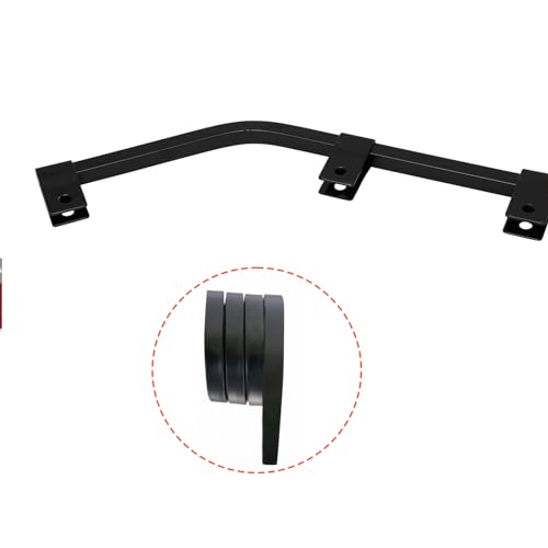 Image of Angle Down Bar Type Truck Mud Flap Hangers Arm Universal Mudflap for Trucks, semi, Trailers, RVs and More, 3 Coiled 0.640 inch inch Square Steel
