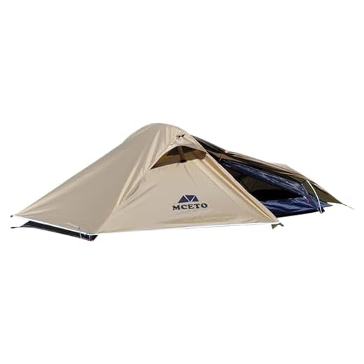 XCPHGFM Tenda de mochila para 1 pessoa, poste de alumínio ultraleve, barraca de acampamento à prova de tempestades, adequada para quatro estações, barraca para uma pessoa