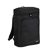 [ミズノ] バックパック チームバックパック 30 スクエア リュックサック 大容量 スポーツ用 ユニセックス 部活 通学 シューズ収納 PCポケット 再帰反射 33JD3104 ブラック