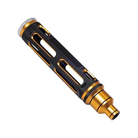 rockible RC Car Hex Screwdrivers Handle for RC Helicopter, Sturdy Hardened & Tempered Construction Fits Electric Screwdriver Tool, Golden 109mm Cover