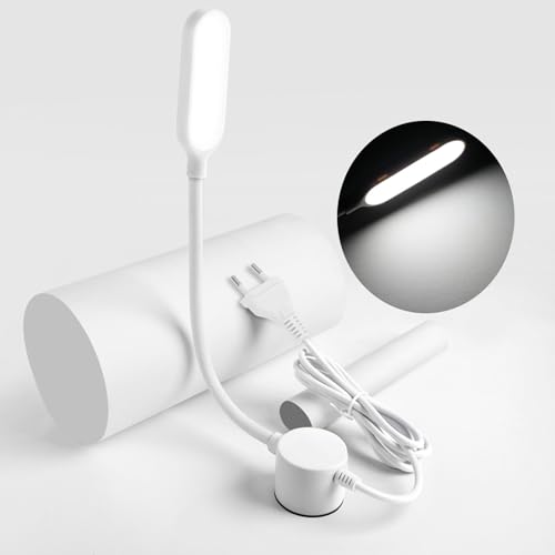 Lixada Máquina de Coser LED Magnética, 30 Luces LED, Iluminación de Trabajo, Cuello de Cisne Con Base Magnética Para Todas Las Máquinas de Coser
