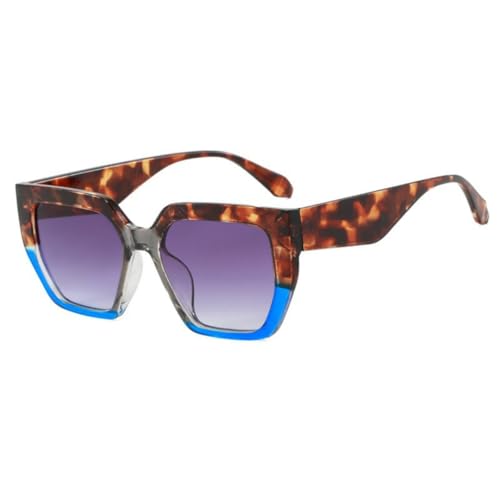 Lunettes de soleil vintage de luxe grande monture mode UV400 pour femme et homme