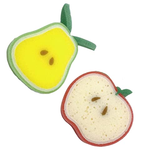 TOVINANNA 2 Piezas esponja para esponja baño bebe cepillo de baño de esponja cepillo de esponja rojo