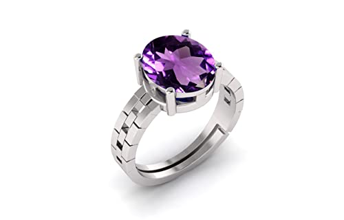 Bague améthyste ajustable en argent, le cadeau astrologique idéal - 2