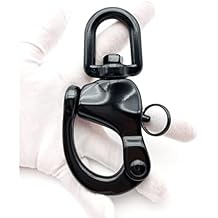 Quick Release Snap Shackle - 316 Stainless Steel Swivel Eye Snap Shackle Quick Release Clip for Sailing, Rigging, Anchor, Chain, Spinnaker, Halyard, SCBA Mask