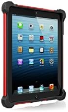Ballistic Tough Jacket Case with Video Stand for iPad 2 (Released 2011) iPad 3 (Released 2012) and iPad 4 (Released 2013) - Retail Packaging - Black/Red (Not for iPad Air Models or iPad Released in 2017)