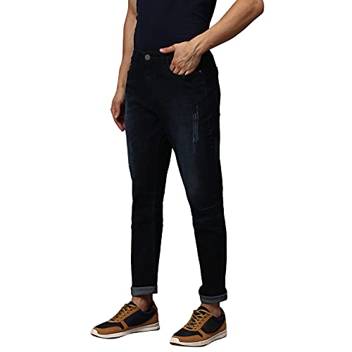 Image of Campus Sutra Men's Mid Rise Regular Fit Jeans