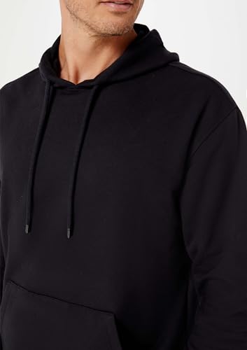 Blusão Básico Masculino Comfort Em Moletom Peluciado - Preto G