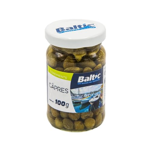 Câpres BALTIC pot 100g : lot de 4 câpres piquantes et savoureuses pour la cuisine
