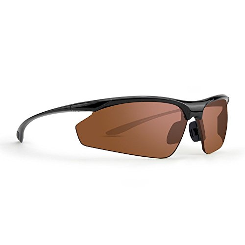 Epoch Eyewear Cadence Sport Sunglasses with Black Frame and Polarized Super-Hydrophobic Amber Lens2