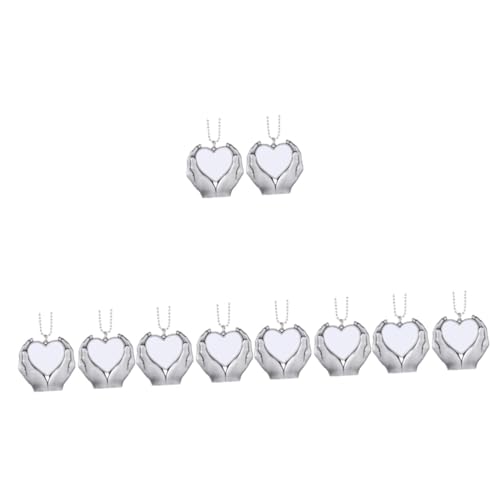 Pendentifs pour voiture en cœur lot de 10 décors suspendus pour maison