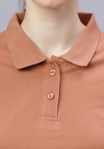 Image of Wear Your Opinion Womens Polo Collar Neck T-Shirt Top (Design: Solid)