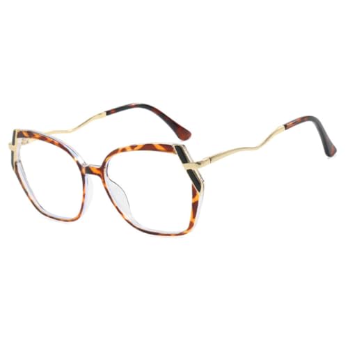 Monture lunettes polygonale transparente pour femme stylée et élégante