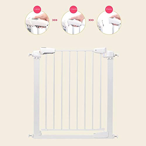 Generic Pet Playpens Bramki Zabezpieczające Do Schodów Poręczy Do Montażu Ciśnieniowego Pet Bar Free Punch Podwójna Blokada Auto Close Schody-Tralki/65-71Cm
