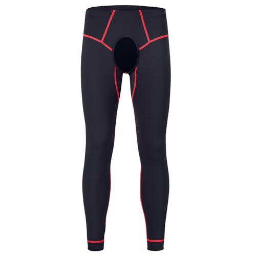 ZONBAILON Compression Pants Mens Tights Open Front Leggings Sports Base Layer Men Cold Weather Athletic Thermal2