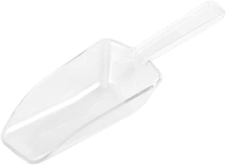 4.5 Inch Clear Plastic Multi-Purpose Scoops, Ice Scoop for Weddings, Candy, Dessert Buffet, Protein Powders, Specialty Tools and Gadgets
