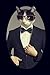 Produktbild Man Cat in Tuxedo Notebook (Journal): 6" x 9" 150 blank pages