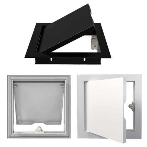 Puerta De Inspección Trampilla Pladur 12x12cm 15x20cm 35x35cm Yeso Pared Tapa De Registro Eléctrico Panel De Acceso Para Contador De Agua Baño Y Tuberías Techo Acero(Gris,120x120mm)