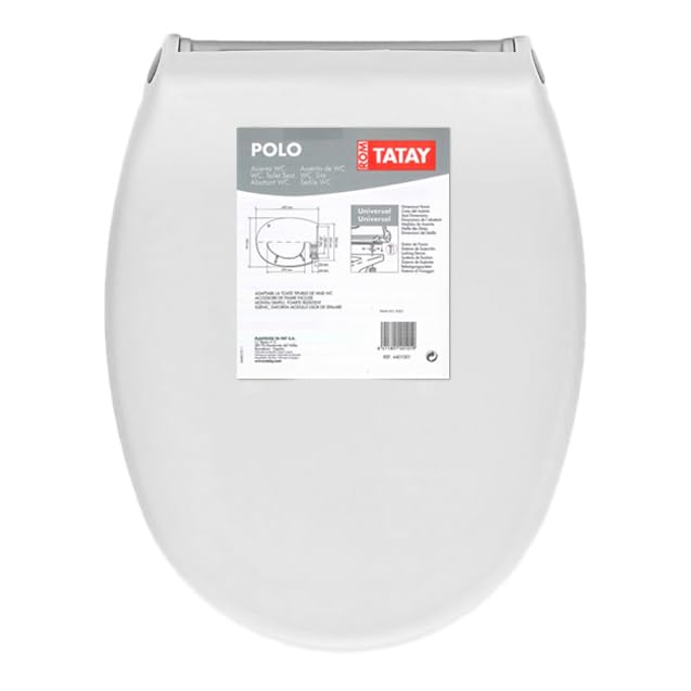 Abattant WC Universel Optima Merida, Fabriqué En Thermoplastique, Forme