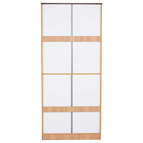 Image of Nilkamal @Home Engineered Wood Wardrobe (Urban Teak) | 1 Year Warranty (Milford Without Mirror, 2 Door)