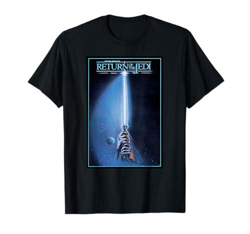T-shirt Star Wars imprimé affiche rétro sabre laser de collection