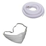 Ealipoi Obanai Iguro Mask Anime Demon Obanai Cosplay White with Costume Accessories Prop1PC/2PCS (2pcs)
