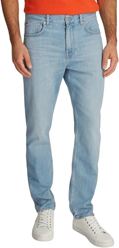 Tommy Hilfiger Herren Jeans Hose Denton Heron Blue Straight Leg, Blau (Heron Blue), 32W/38L