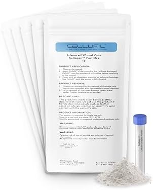 Cellufil Collagen Particles for Advanced Wound Care - 10 Vials - ...