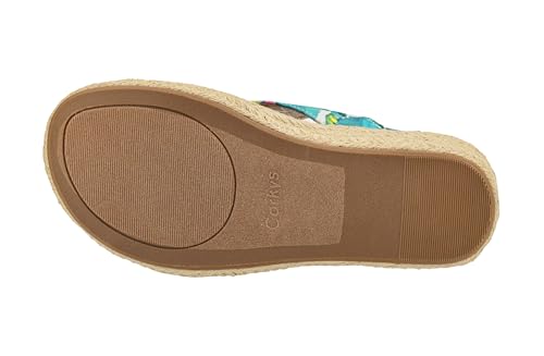 Image of Corkys Footwear Womens Carley Wedges, Featuring Corkys EVA Foam Cushioned Insoles, A 2.5 Inch Heel, Lightweight For All Day Wear, And Hook And Loop Closure
