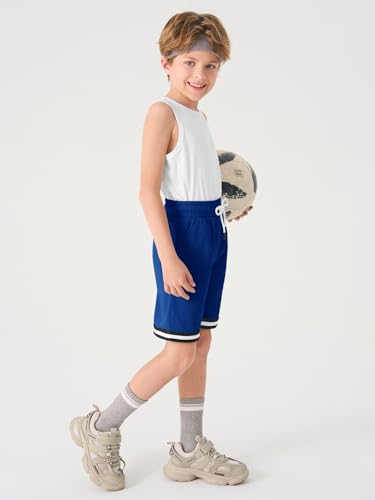 Haloumoning Boys Athletic Basketball Shorts Kids Mesh Active Quick Dry Shorts with Pockets 5-14 Years3
