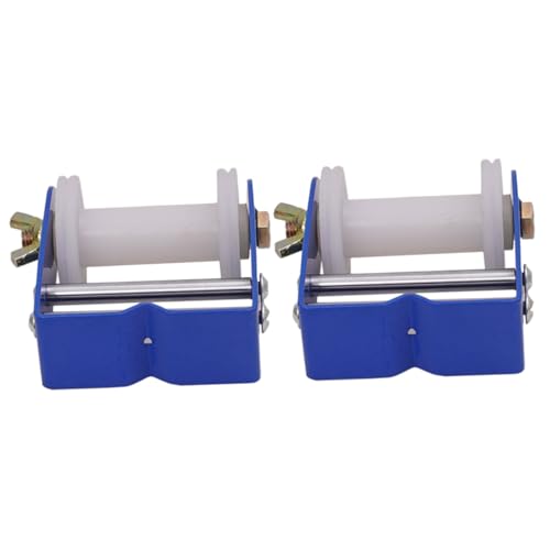 Abaodam 2 Pcs Recurve Bowstring Winder Protective Metal String Roller Winding Wheel for Bowstrings Outdoor Archery Accessory