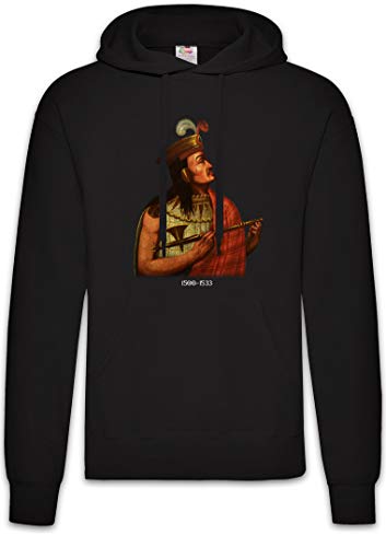 Sweat-shirt à capuche Atahualpa Portrait Urban Backwoods pour homme en coton