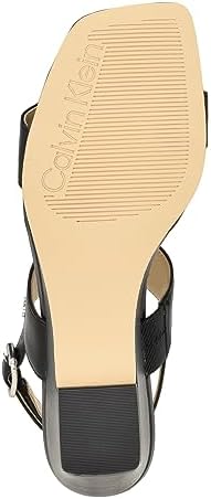 Calvin Klein Women's KAYOR Wedge Sandal, Black 001, 9 | Image 3