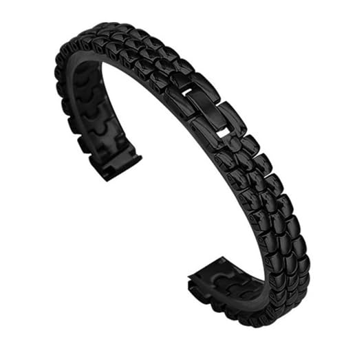Bracelet de montre en acier inoxydable fin 6mm 8mm 10mm en or rose