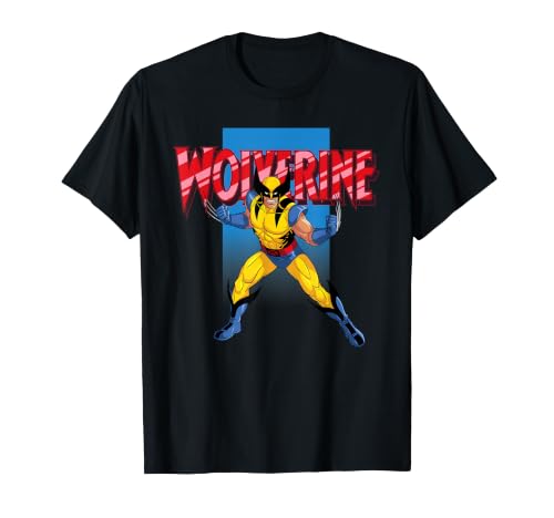Image of Marvel Studios X-Men '97 Wolverine Intro Pose & Logo T-Shirt