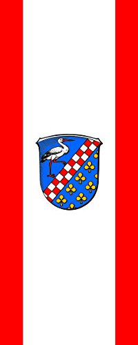 Drapeau Eppertshausen 120 x 300 cm grand format vertical pour mât extérieur