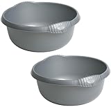 ✅ MIT GRIFFFMULDE: Die Schüsseln sind mit Griffmulden versehen und können bequem transportiert werden. Auch als Spülschüssel, Aufbewahrung oder Behälter sind sie gut geeignet. Sie sind platzsparend ineinander verstaubar.