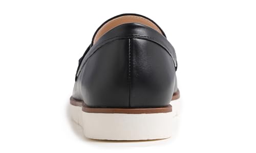 Image of FEVERSOLE Women's Comfort Penny Loafer Geniune Leather Insole Flexible Walking Driving Shoes