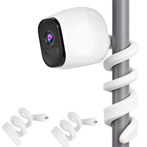 Fixation caméra Arlo sans trou ni vis grâce au support flexible pivotant