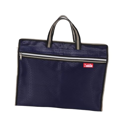 Document Storage Bag Oxford Fabric Large Capacity Women Business Tote Bag Zipper File Folder Carrier