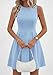 PRETTYGARDEN Cocktail Dresses for Women Summer 2026 Elegant Classy Spring A Line Sleeveless Mini Short Party Dress Pockets (Light Blue,Medium)