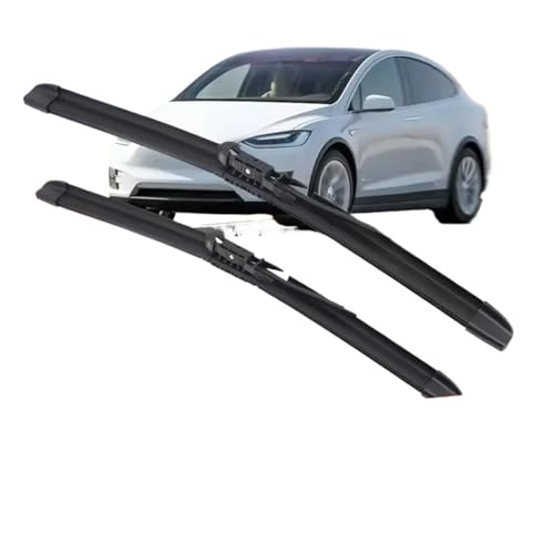 Balais d'essuie-glace pour Tesla Model X 2016-2020 | Kit avant 2 pièces pare-brise