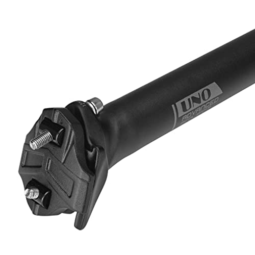 FOMTOR Bike Seatpost, 31.6mm x 350mm, Aluminium, Black, MTB, Road, BMX - Image 3