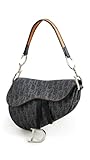 Dior Women's Pre-Loved Blue Denim Flight Saddle Bag, Denim, One Size