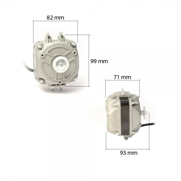 Bilake Pack 6 unidades motor multianclaje para ventilador frigorífico 10W