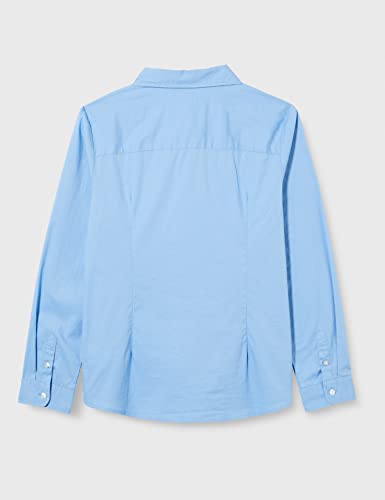 Amazon Essentials Girls' Uniform Long Sleeve Stretch Poplin Button-Down Shirts, Pack Of 3, Blue, Xx-Large Plus #TOP2